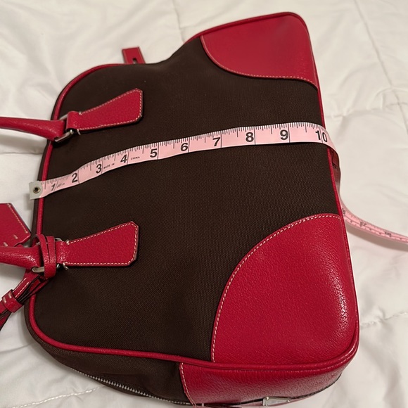 Prada Bowler Canvas and Leather Satchel - Picture 15 of 16